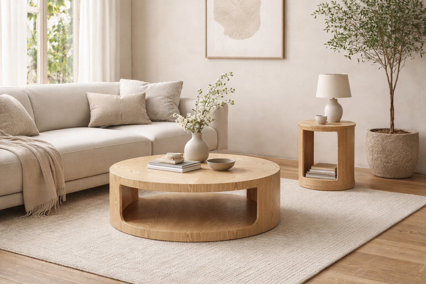 Raiz Duo Set - Mesa de centro + Mesa auxiliar