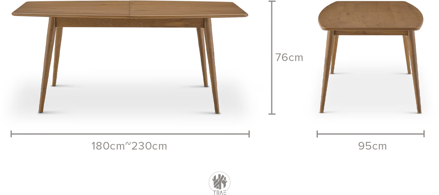 Evo - Mesa de comedor extensible