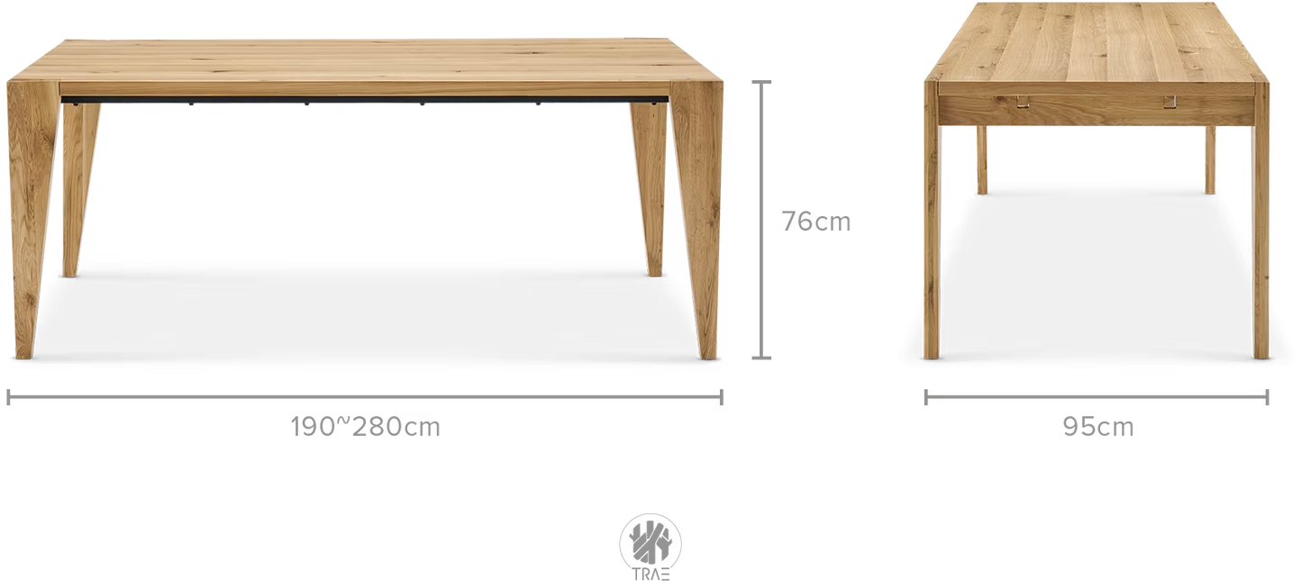 Elio - Mesa madera extensible